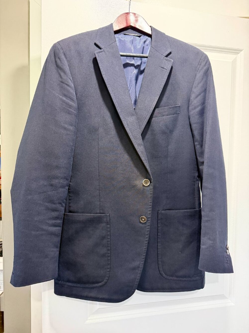 Doriani Men's Blazer - 42L, Navy Blue